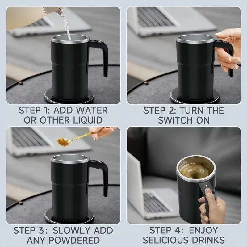 ZYLO SmartStir — Electric Self-Stirring Temperature Display Mug