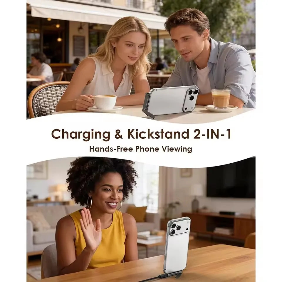 ZYLO FlexConnect Pro — 2-in-1 USB-C Adapter & Foldable Phone Stand (2-Pack)