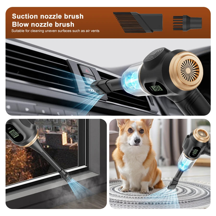 ZYLO PowerVac — Cordless Handheld Vacuum Cleaner with Digital Display