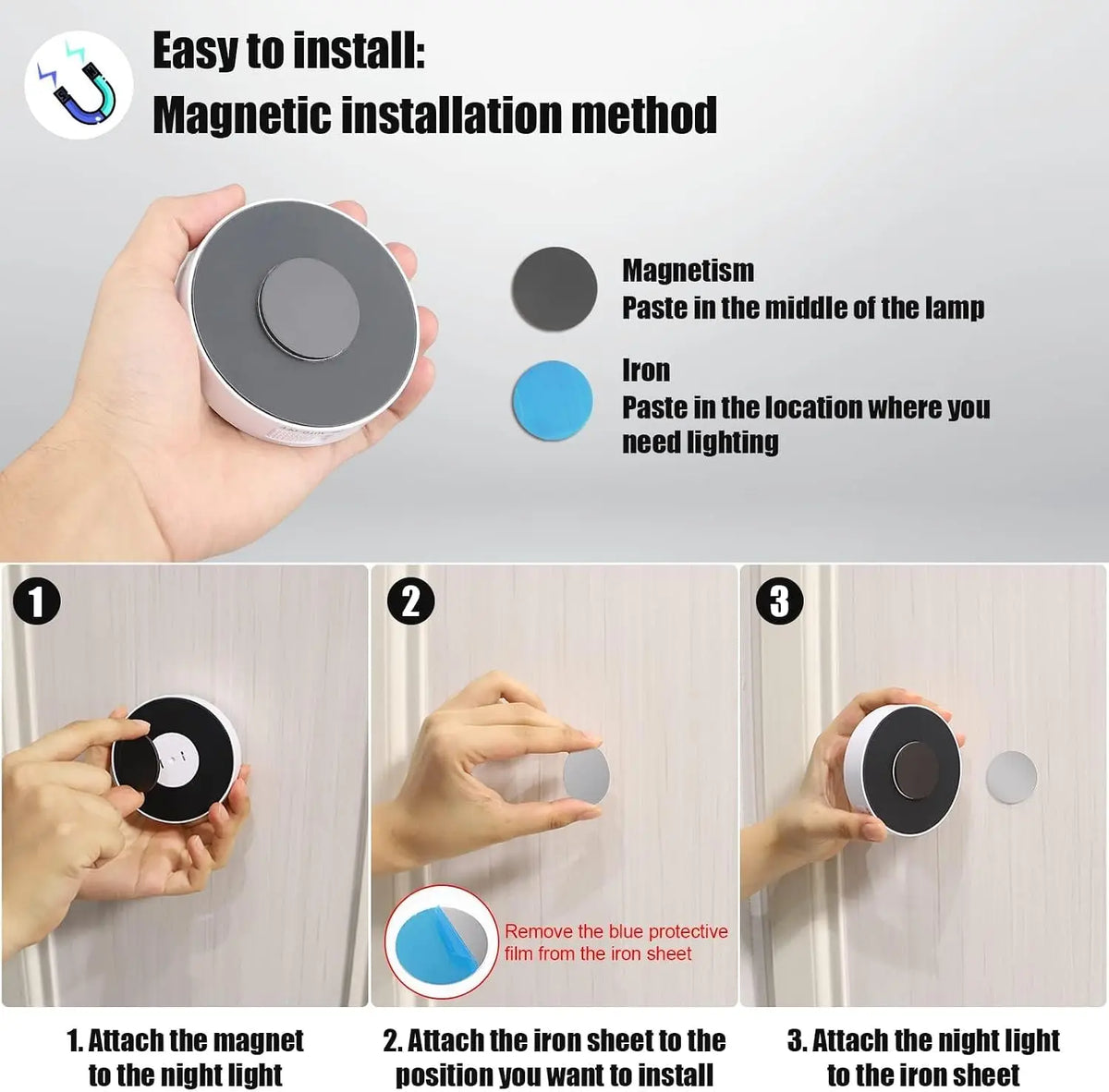 ZYLO GlowSense — Rechargeable Motion Sensor LED Lights (6-Pack)