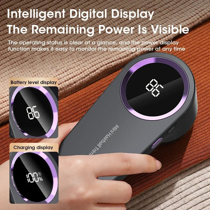 ZYLO TrimEase Pro — Rechargeable Fabric Shaver & Lint Remover