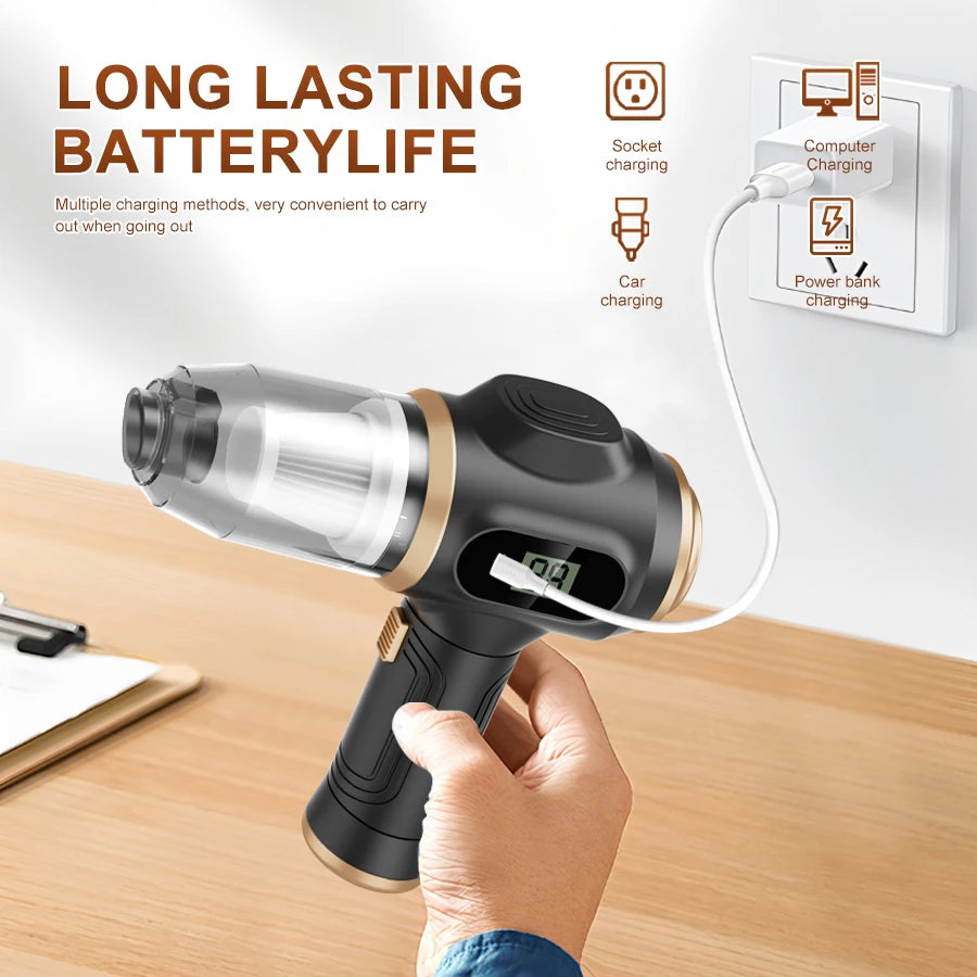 ZYLO PowerVac — Cordless Handheld Vacuum Cleaner with Digital Display